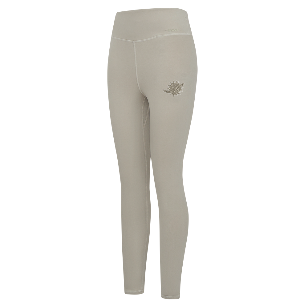 NFL MIAMI DOLPHINS NEUTRAL HIGH WAIST JERSEY LEGGING (TAUPE)
