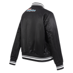 NFL MIAMI DOLPHINS SCRIPT TAIL BLOUSON EN SATIN POUR FEMME (NOIR)