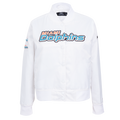 NFL MIAMI DOLPHINS CLASSIC BLOUSON EN SATIN POUR FEMME (BLANC)