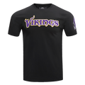 NFL MINNESOTA VIKINGS CLASSIC CHENILLE T-SHIRT POUR HOMME (NOIR)