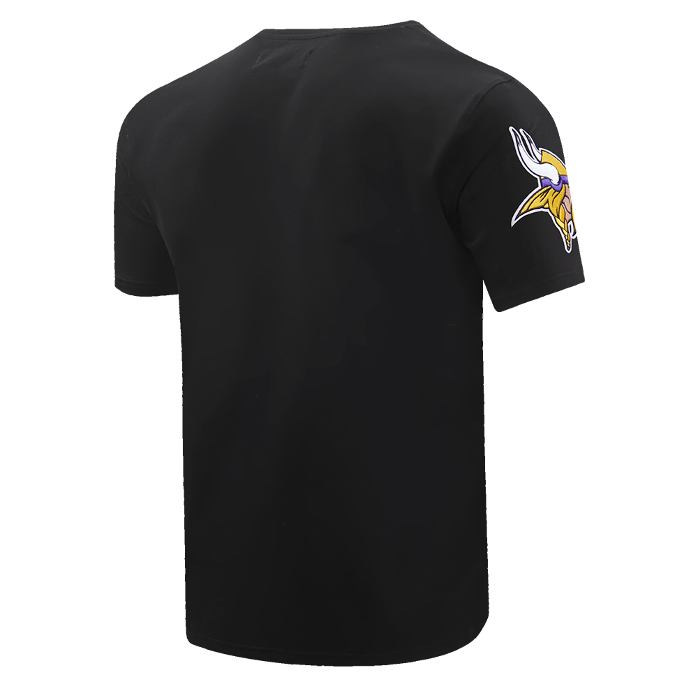 NFL MINNESOTA VIKINGS CLASSIC CHENILLE T-SHIRT POUR HOMME (NOIR)