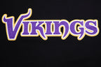NFL MINNESOTA VIKINGS CLASSIC CHENILLE T-SHIRT POUR HOMME (NOIR)