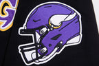 NFL MINNESOTA VIKINGS CLASSIC CHENILLE T-SHIRT POUR HOMME (NOIR)