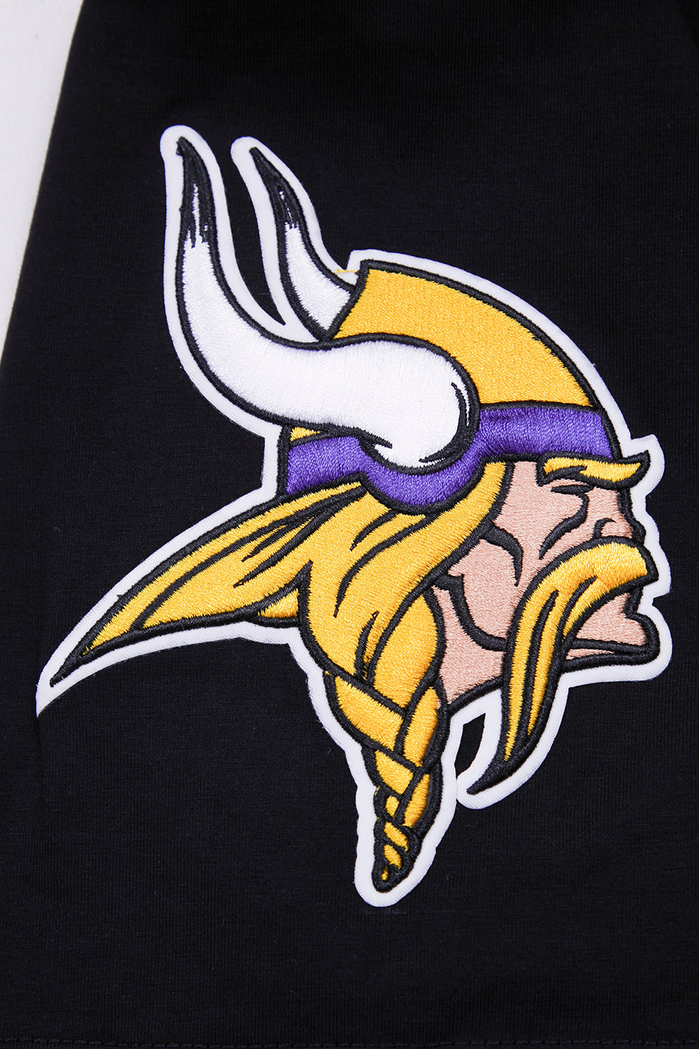 NFL MINNESOTA VIKINGS CLASSIC CHENILLE T-SHIRT POUR HOMME (NOIR)