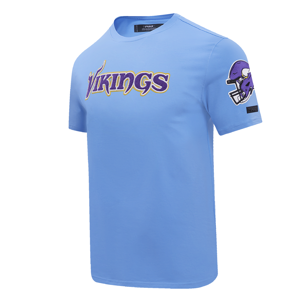 NFL MINNESOTA VIKINGS CLASSIC CHENILLE SINGLE JERSEY TEE (UNIVERSITY BLUE)