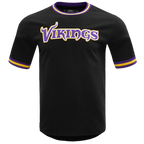 NFL MINNESOTA VIKINGS CLASSIC CHENILLE TEE (BLACK)