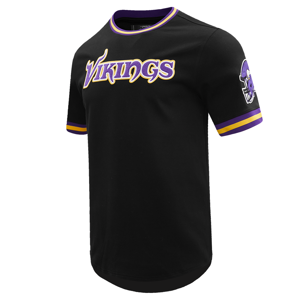 NFL MINNESOTA VIKINGS CLASSIC CHENILLE TEE (BLACK)