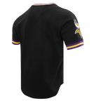 NFL MINNESOTA VIKINGS CLASSIC CHENILLE TEE (BLACK)