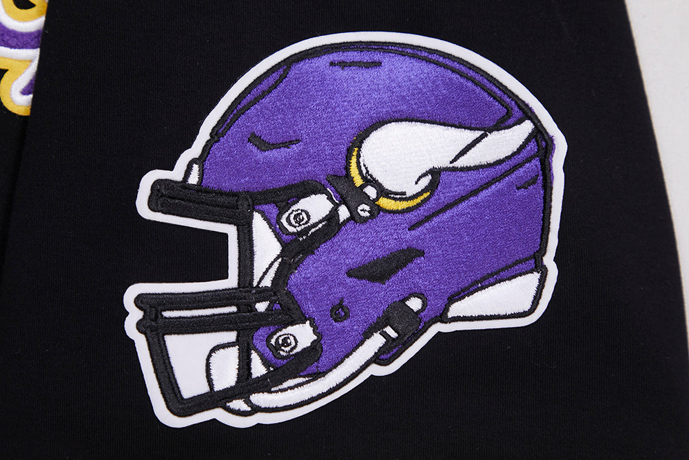 NFL MINNESOTA VIKINGS CLASSIC CHENILLE TEE (BLACK)