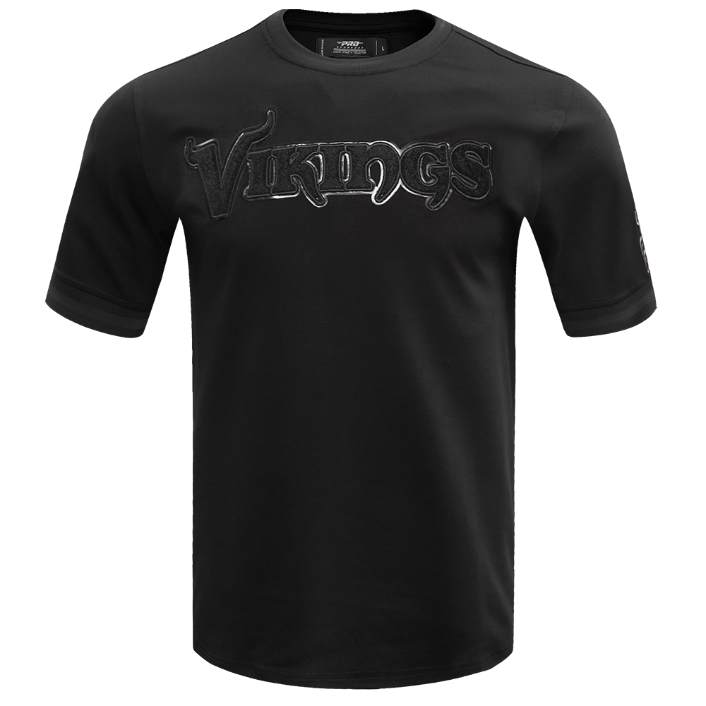 NFL MINNESOTA VIKINGS TRIPLE BLACK TEE (TRIPLE BLACK)