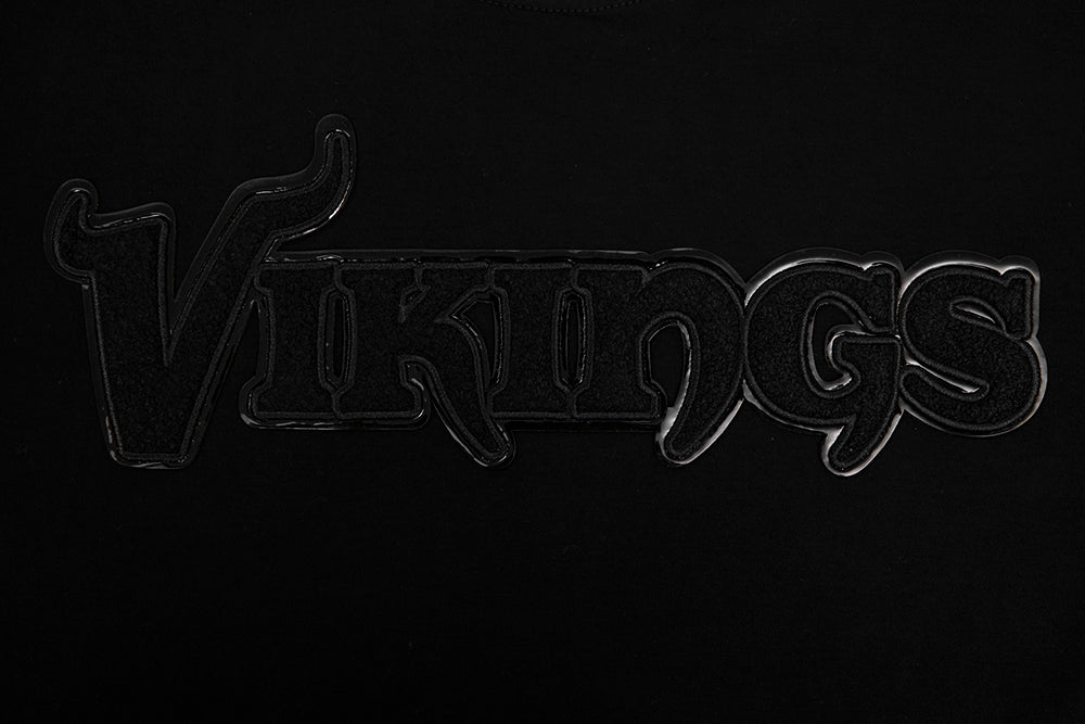 NFL MINNESOTA VIKINGS TRIPLE BLACK TEE (TRIPLE BLACK)