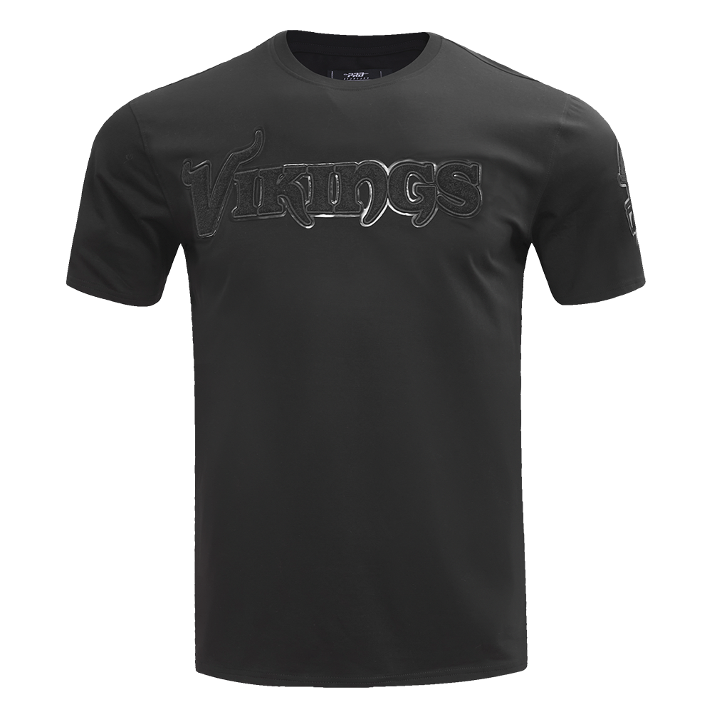 NFL MINNESOTA VIKINGS TRIPLE BLACK T-SHIRT POUR HOMME (TRIPLE NOIR)