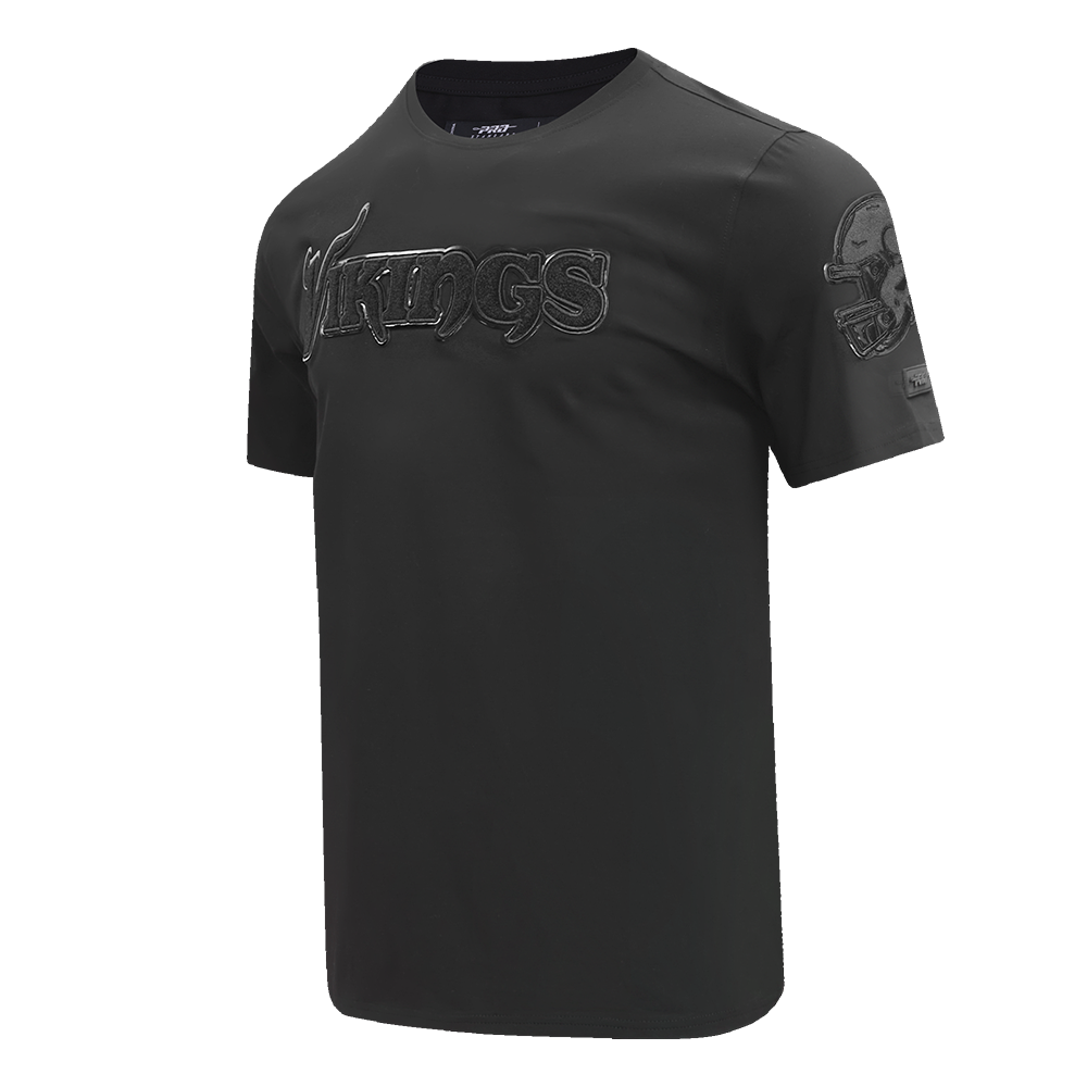 NFL MINNESOTA VIKINGS TRIPLE BLACK T-SHIRT POUR HOMME (TRIPLE NOIR)