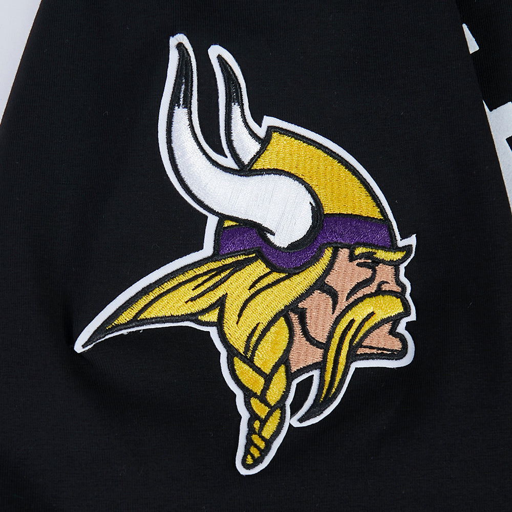 NFL MINNESOTA VIKINGS JUSTIN JEFFERSON #18 CLASSIC PNN MEN'S SJ TEE (BLACK)