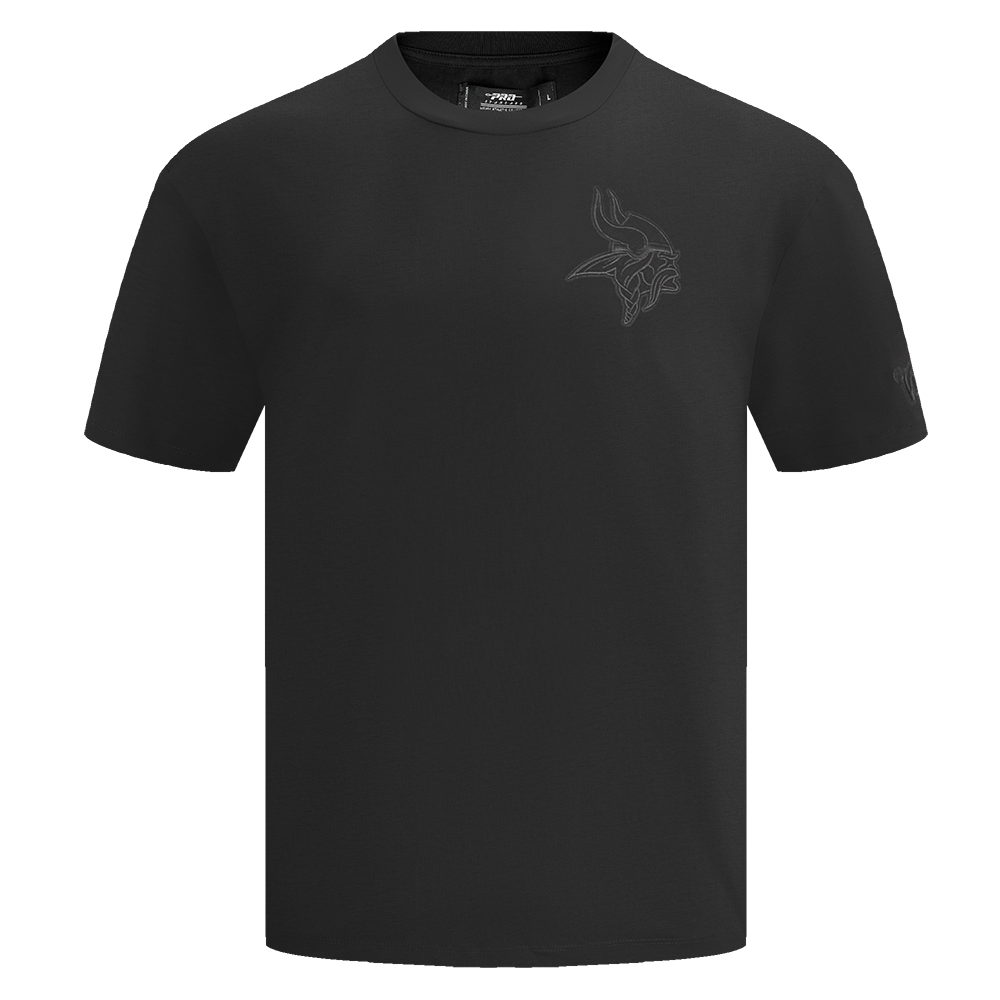 NFL MINNESOTA VIKINGS NEUTRAL MEN'S DROP SHOULDER TEE (BLACK)