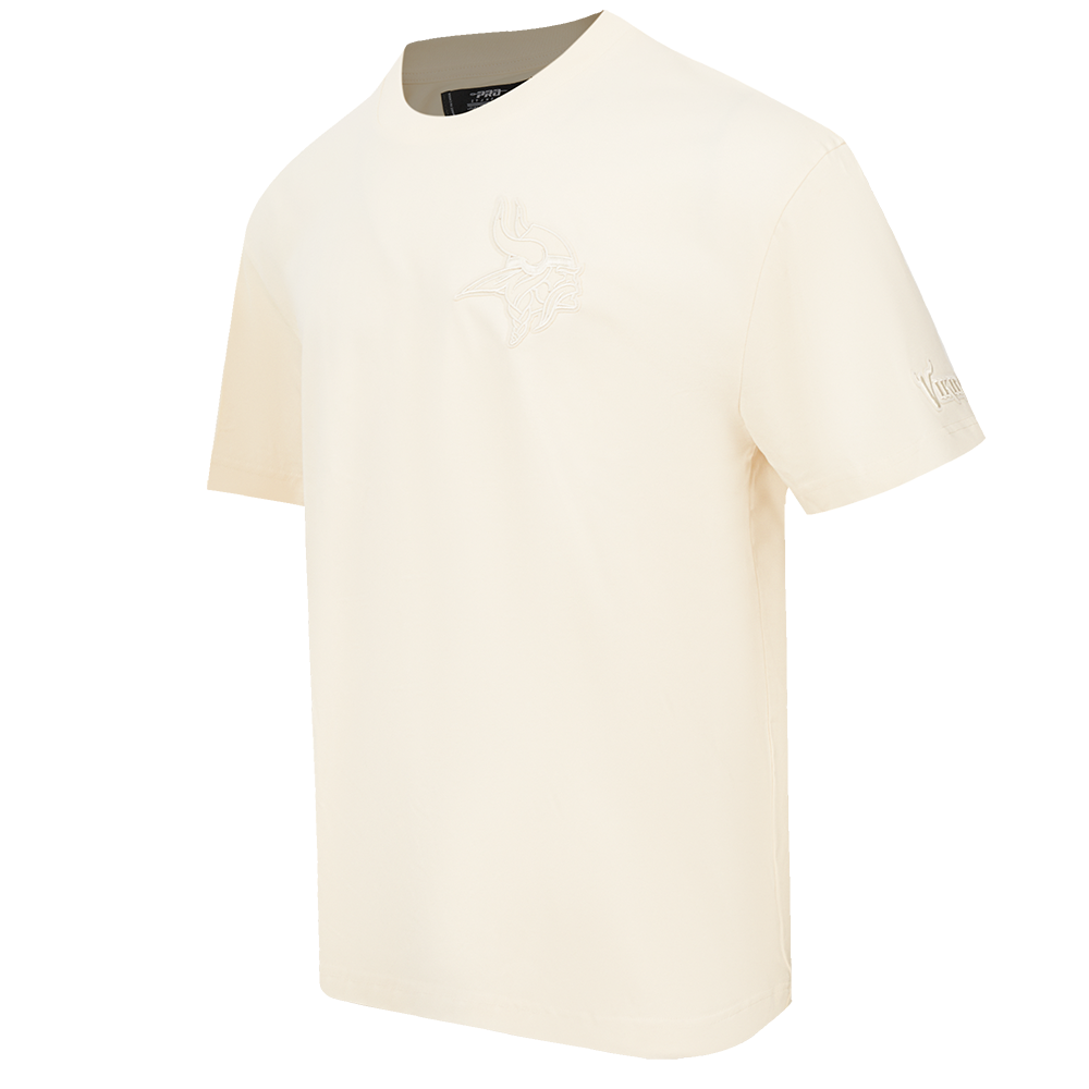 NFL MINNESOTA VIKINGS NEUTRAL MEN'S DROP SHOULDER TEE (EGGSHELL)
