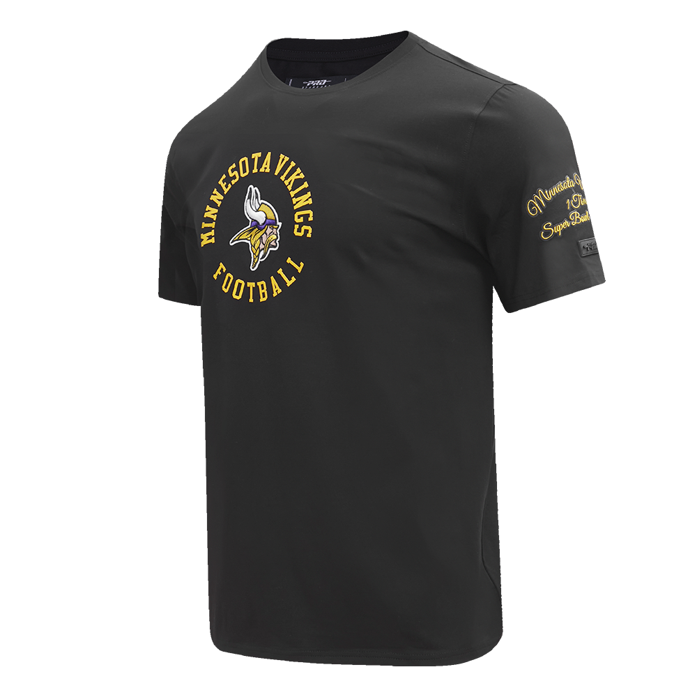 NFL MINNESOTA VIKINGS HYBRID MEN'S TEE (BLACK)