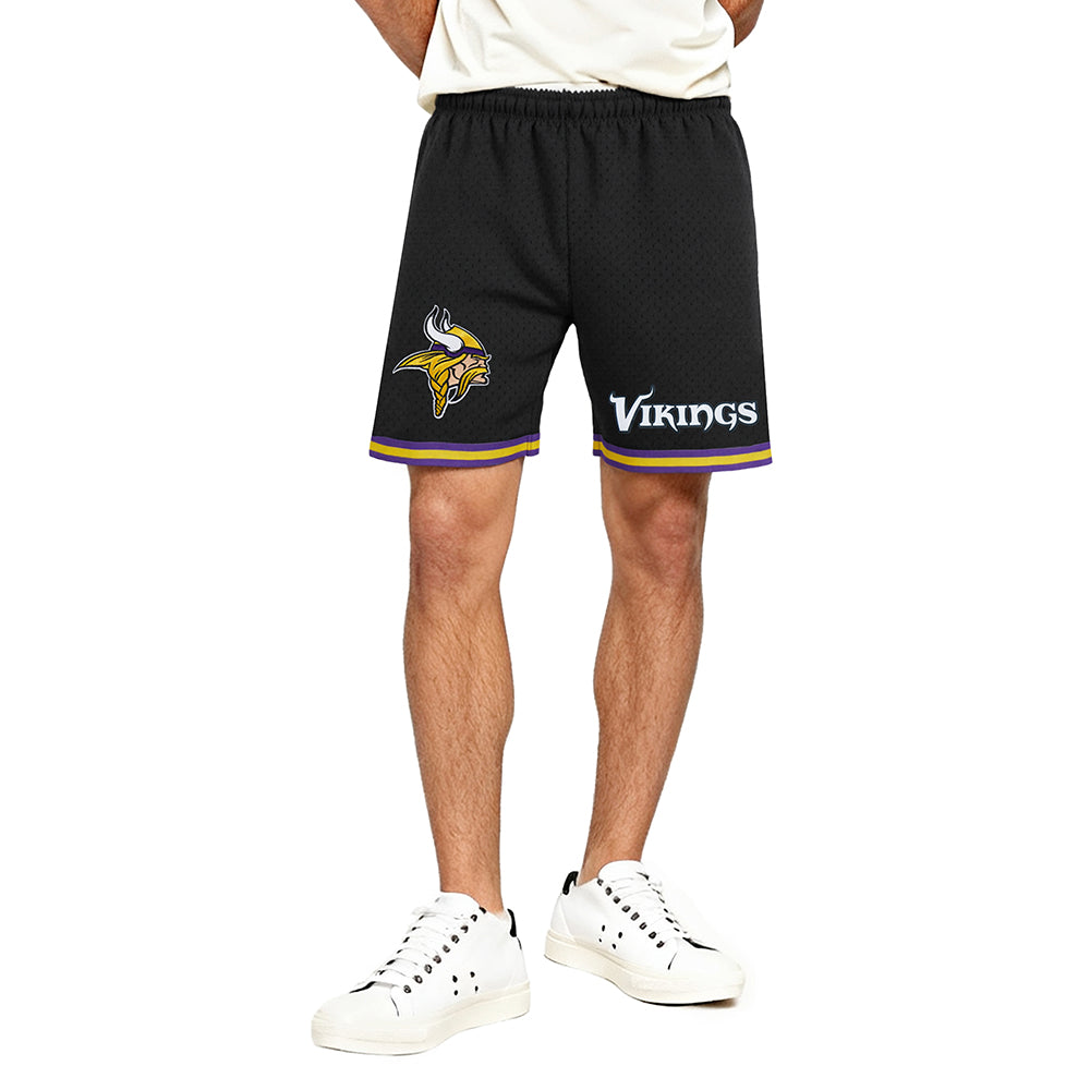 NFL MINNESOTA VIKINGS CLASSIC MESH MEN'S SHORT (BLACK/PURPLE)