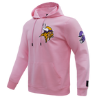 NFL MINNESOTA VIKINGS CLASSIC CHENILLE CHANDAIL À CAPUCHON EN MAILLE DOUBLE (ROSE)