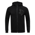 NFL MINNESOTA VIKINGS TRIPLE BLACK MEN'S DK FZ HOODIE (TRIPLE BLACK)