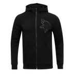 NFL MINNESOTA VIKINGS TRIPLE BLACK MEN'S DK FZ HOODIE (TRIPLE BLACK)