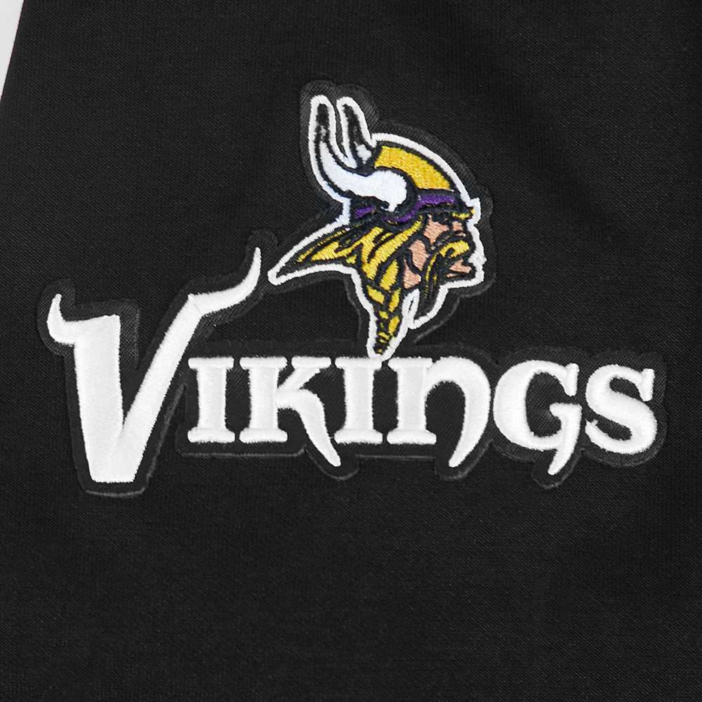 NFL MINNESOTA VIKINGS JUSTIN JEFFERSON #18 CLASSIC PNN CHANDAIL À CAPUCHON POUR HOMME (NOIR)