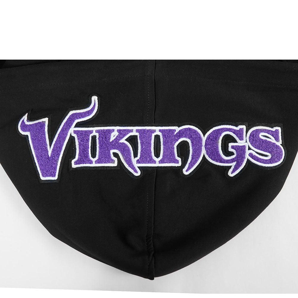 NFL MINNESOTA VIKINGS JUSTIN JEFFERSON #18 CLASSIC PNN CHANDAIL À CAPUCHON POUR HOMME (NOIR)