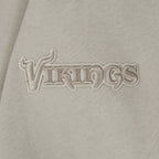 NFL MINNESOTA VIKINGS NEUTRAL MEN'S DROP SHOULDER FLC CREWNECK (TAUPE)