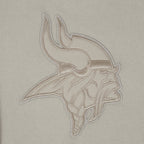NFL MINNESOTA VIKINGS NEUTRAL MEN'S DROP SHOULDER FLC CREWNECK (TAUPE)
