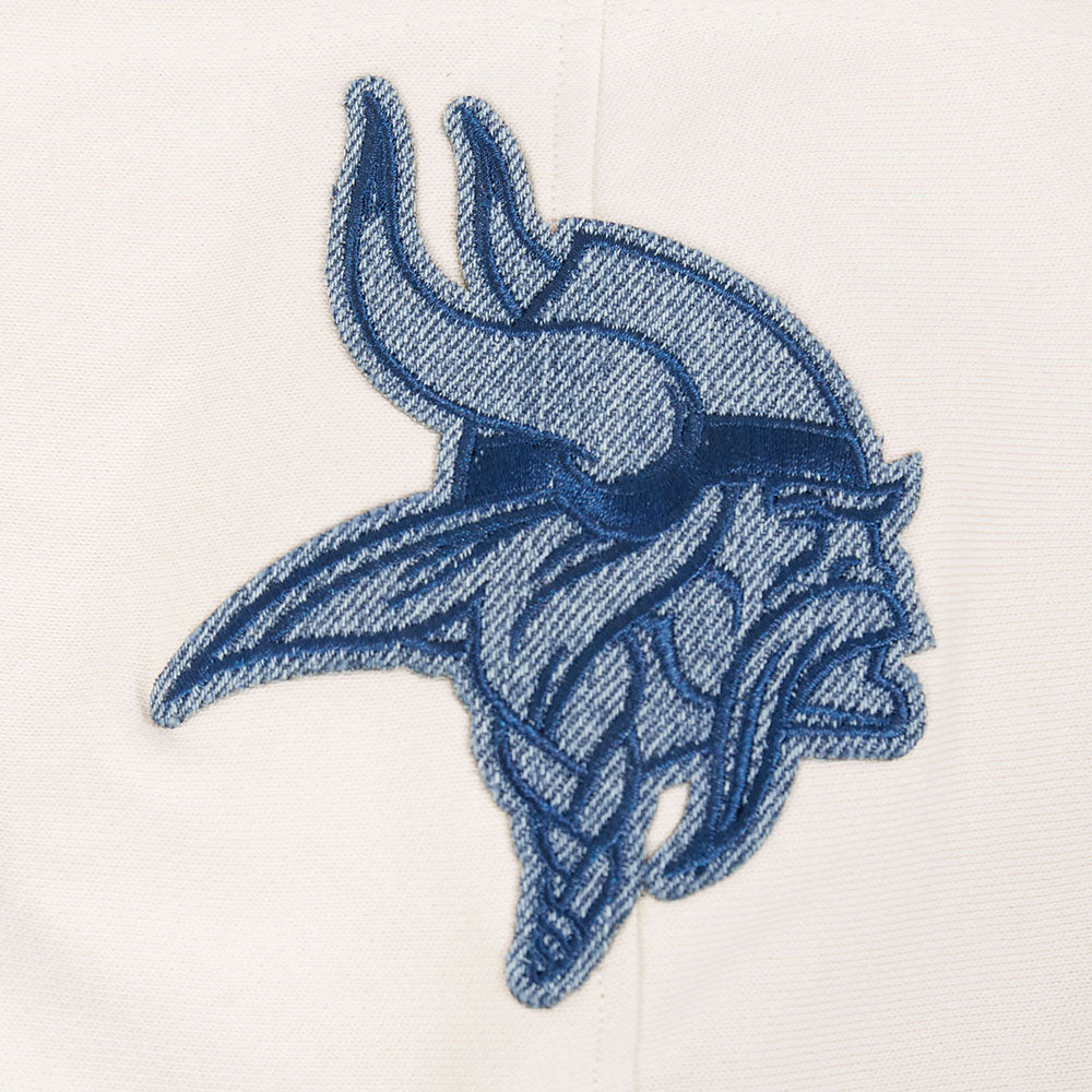 NFL MINNESOTA VIKINGS VARSITY BLUES CHANDAIL À CAPUCHON EN MOLLETON POUR HOMME (LIN)