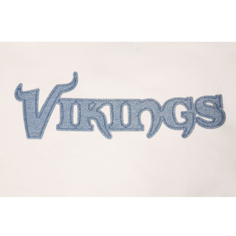 NFL MINNESOTA VIKINGS VARSITY BLUES CHANDAIL À CAPUCHON EN MOLLETON POUR HOMME (LIN)