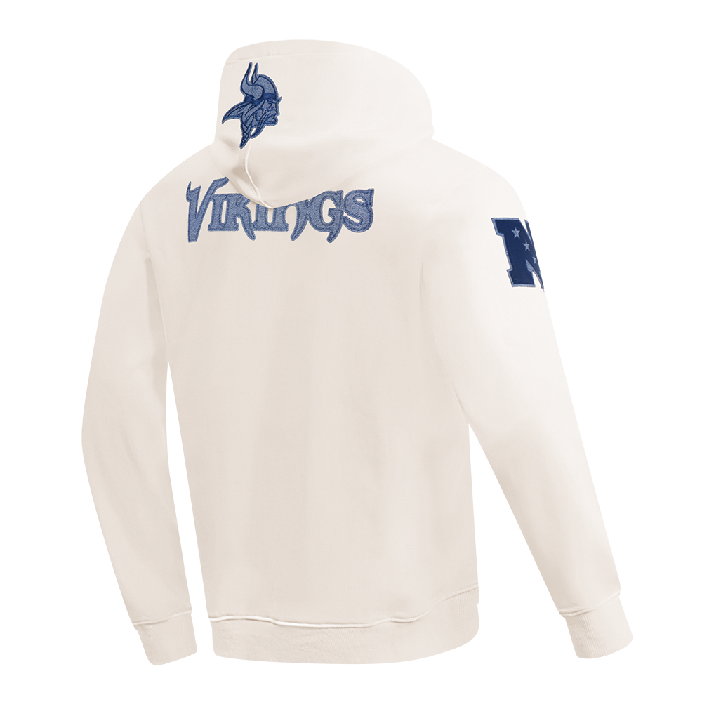 NFL MINNESOTA VIKINGS VARSITY BLUES CHANDAIL À CAPUCHON EN MOLLETON POUR HOMME (LIN)