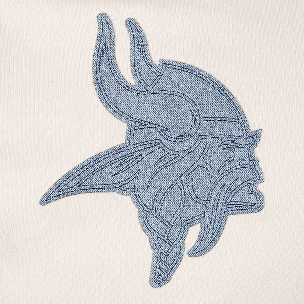 NFL MINNESOTA VIKINGS VARSITY BLUES CHANDAIL À CAPUCHON EN MOLLETON POUR HOMME (LIN)