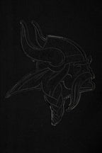 NFL MINNESOTA VIKINGS TRIPLE BLACK MEN'S WOOL VARSITY JACKET (TRIPLE BLACK MEN'S)