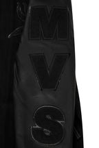 NFL MINNESOTA VIKINGS TRIPLE BLACK MEN'S WOOL VARSITY JACKET (TRIPLE BLACK MEN'S)