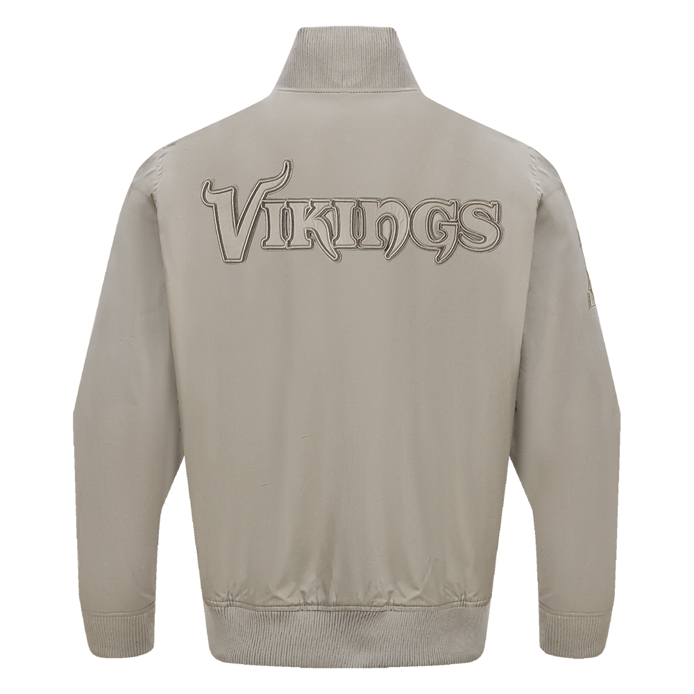 NFL MINNESOTA VIKINGS NEUTRAL BLOUSON EN SERGÉ POUR HOMME (TAUPE)
