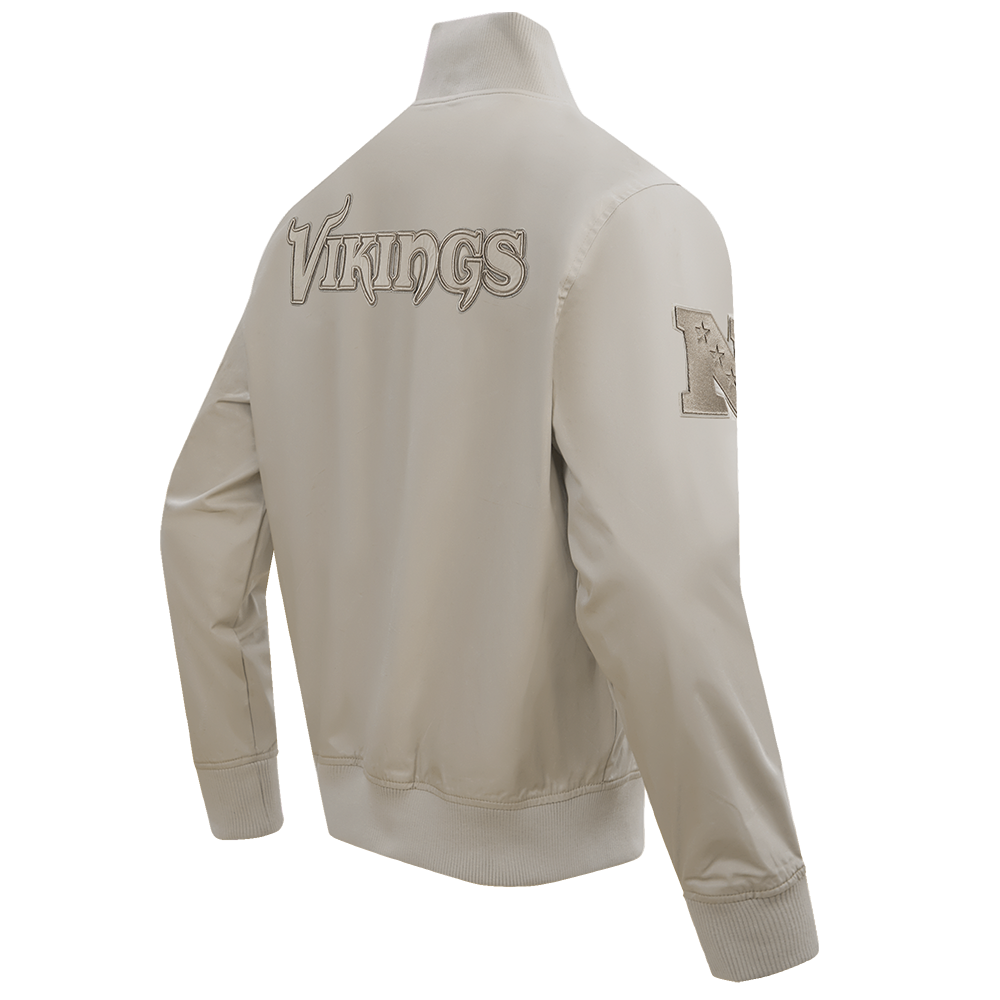 NFL MINNESOTA VIKINGS NEUTRAL BLOUSON EN SERGÉ POUR HOMME (TAUPE)
