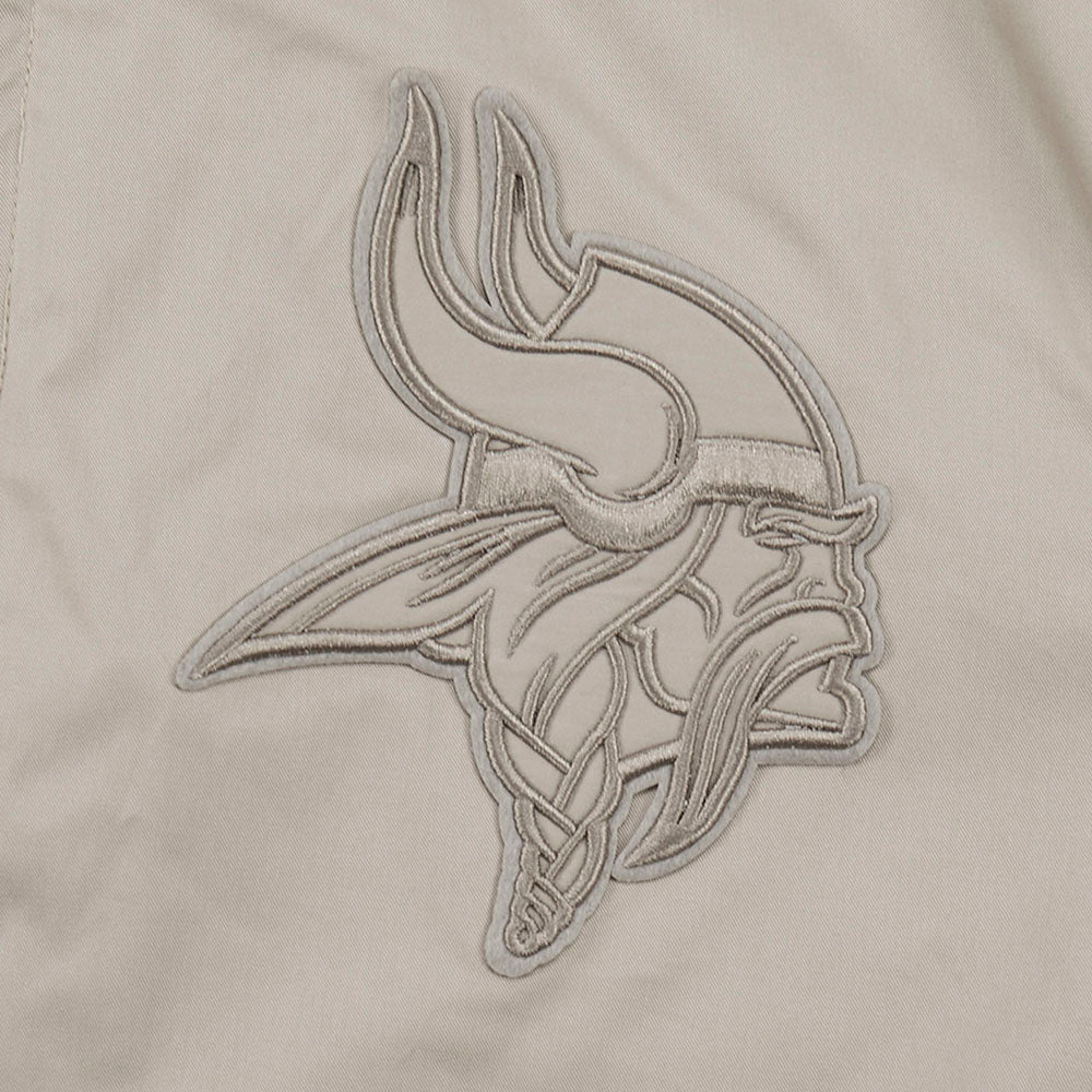 NFL MINNESOTA VIKINGS NEUTRAL BLOUSON EN SERGÉ POUR HOMME (TAUPE)