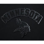 NFL MINNESOTA VIKINGS TRIPLE BLACK CHANDAIL À COL ROND EN MOLLETON POUR FEMME (TRIPLE NOIR FEMME)