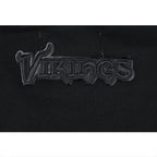 NFL MINNESOTA VIKINGS TRIPLE BLACK CHANDAIL À COL ROND EN MOLLETON POUR FEMME (TRIPLE NOIR FEMME)