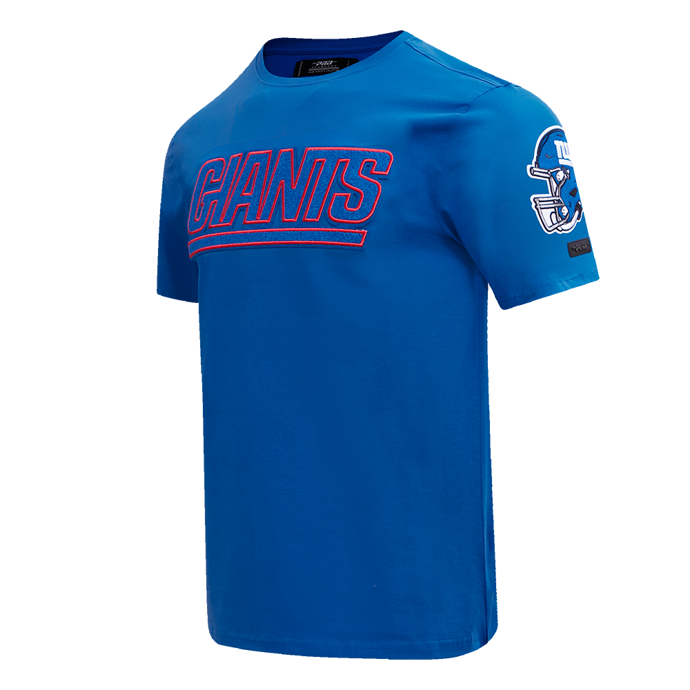 NFL NEW YORK GIANTS CLASSIC CHENILLE T-SHIRT POUR HOMME (BLEU DODGER)