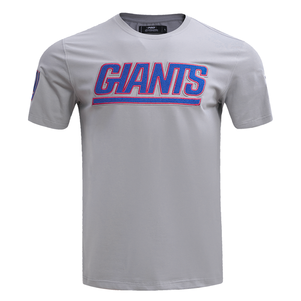 NFL NEW YORK GIANTS CLASSIC CHENILLE MEN'S   TEE (GRAY)