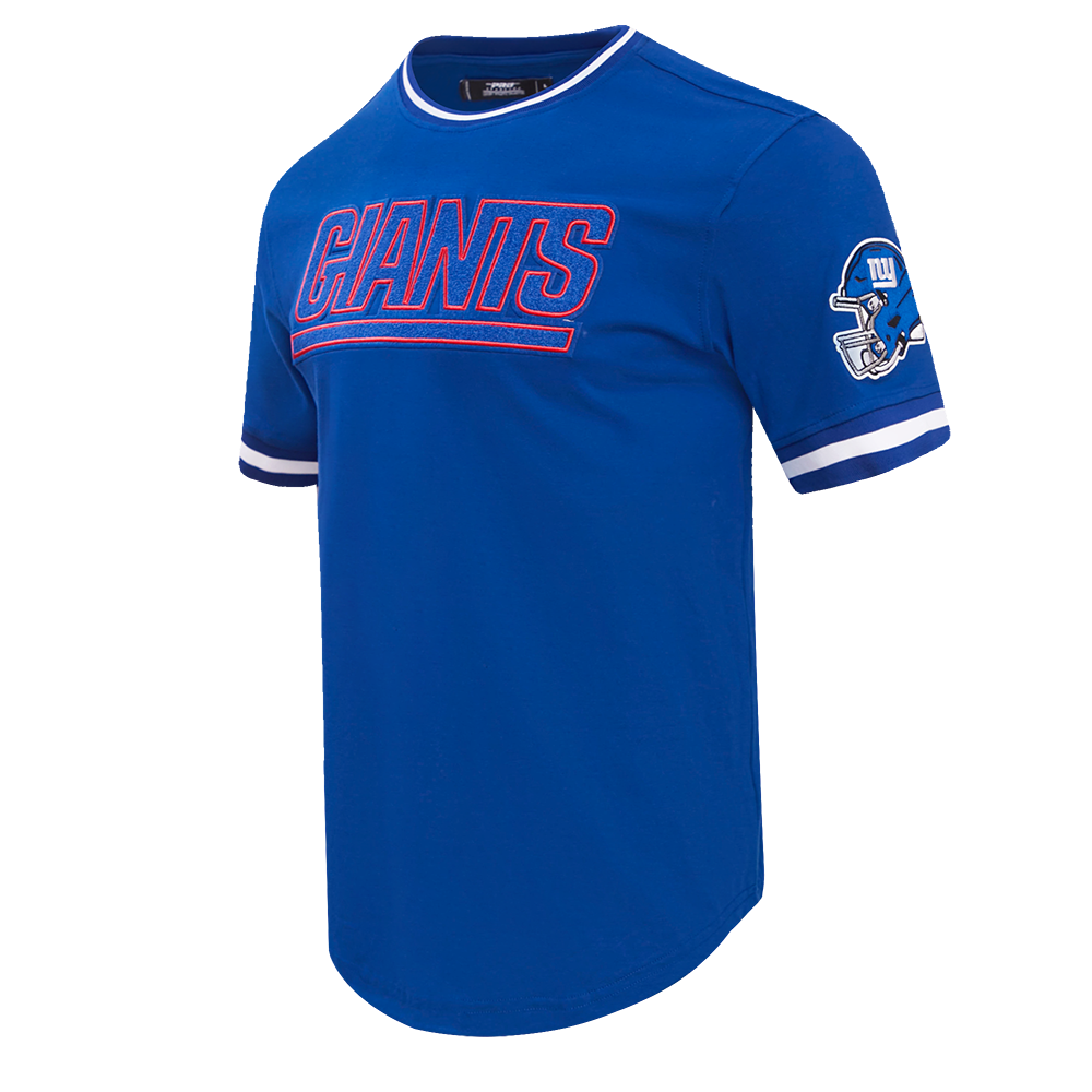 NFL NEW YORK GIANTS CLASSIC CHENILLE T-SHIRT POUR HOMME (BLEU DODGER)