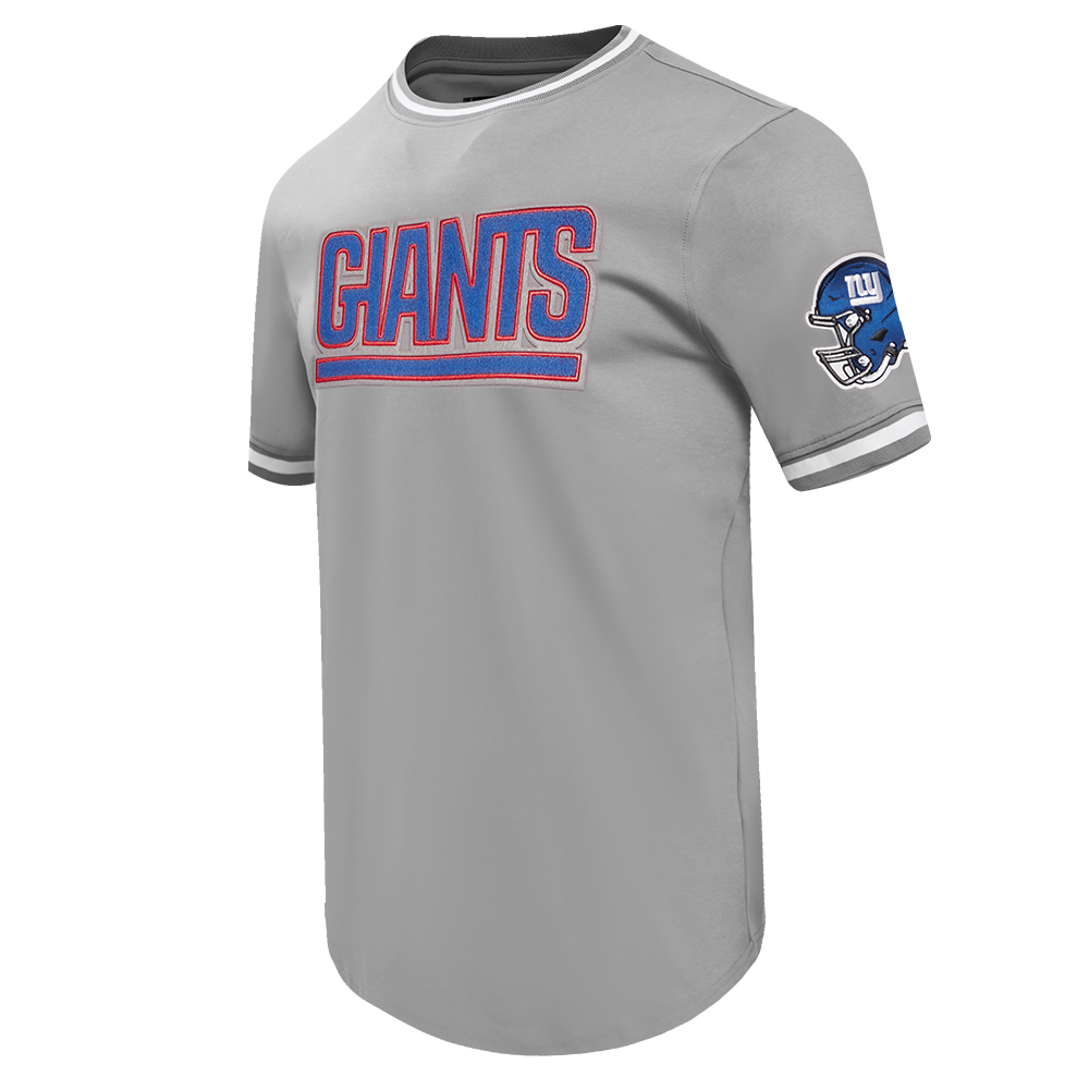 NFL NEW YORK GIANTS CLASSIC CHENILLE T-SHIRT POUR HOMME (GRIS)