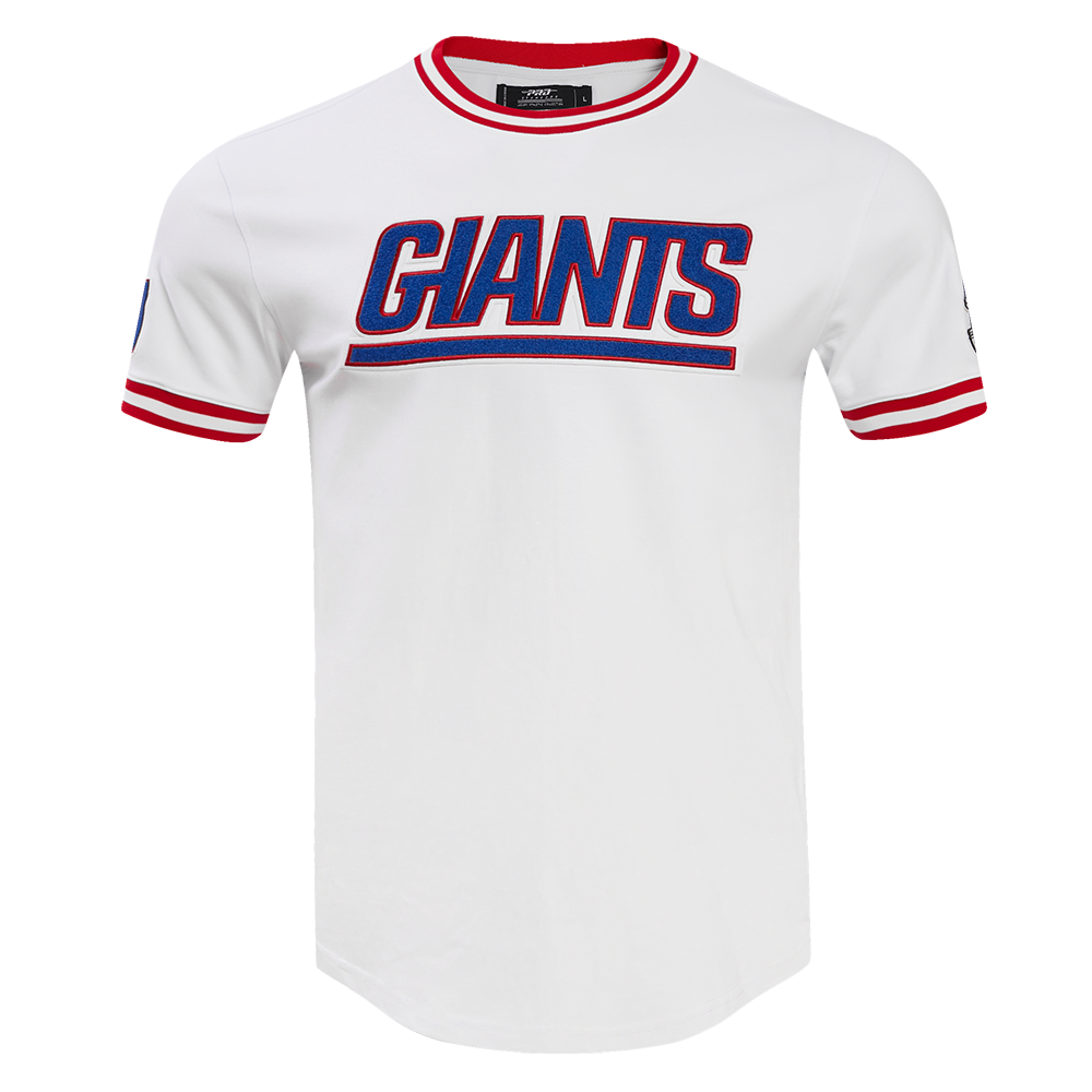NFL NEW YORK GIANTS CLASSIC CHENILLE MEN'S TEE (WHITE)
