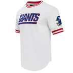 NFL NEW YORK GIANTS CLASSIC CHENILLE T-SHIRT POUR HOMME (BLANC)