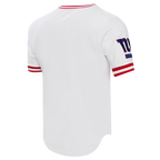 NFL NEW YORK GIANTS CLASSIC CHENILLE T-SHIRT POUR HOMME (BLANC)