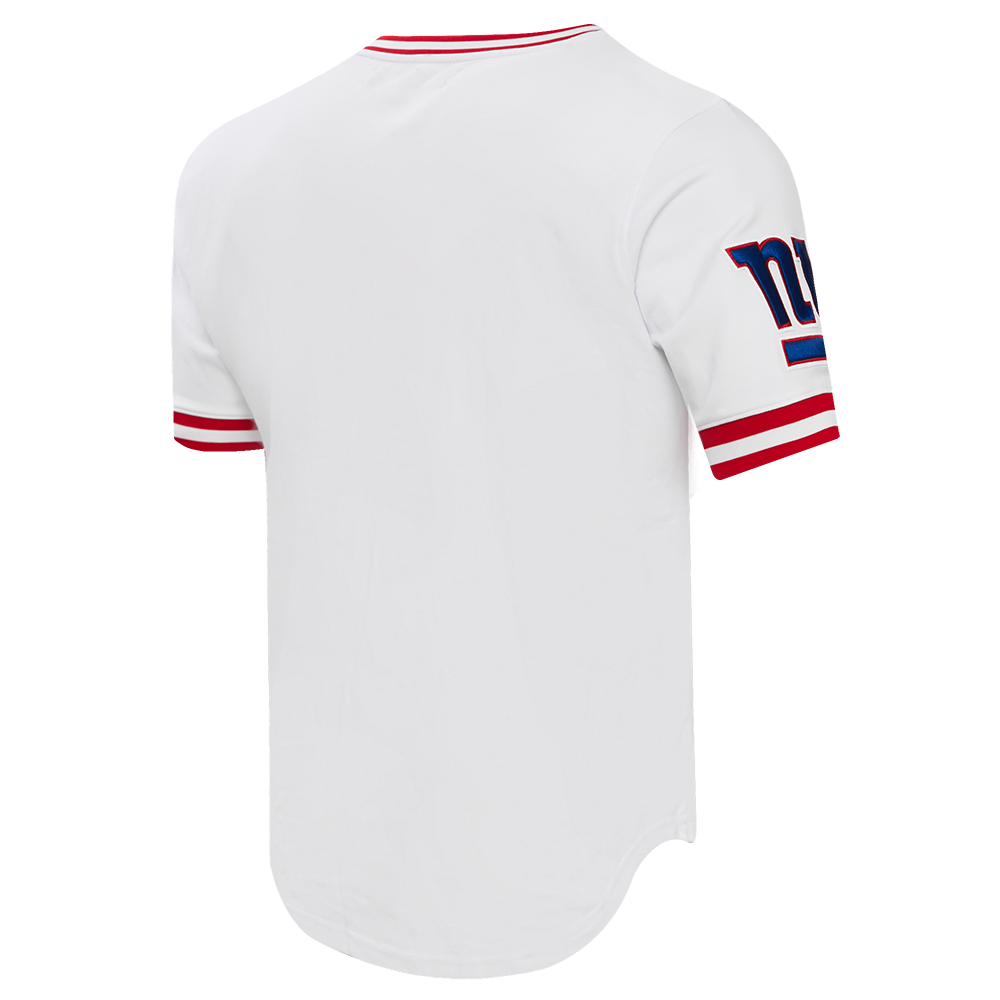 NFL NEW YORK GIANTS CLASSIC CHENILLE T-SHIRT POUR HOMME (BLANC)
