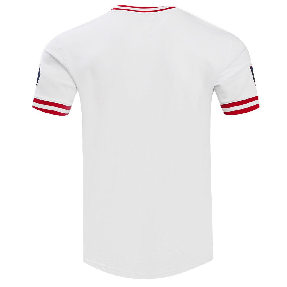 NFL NEW YORK GIANTS CLASSIC CHENILLE T-SHIRT POUR HOMME (BLANC)