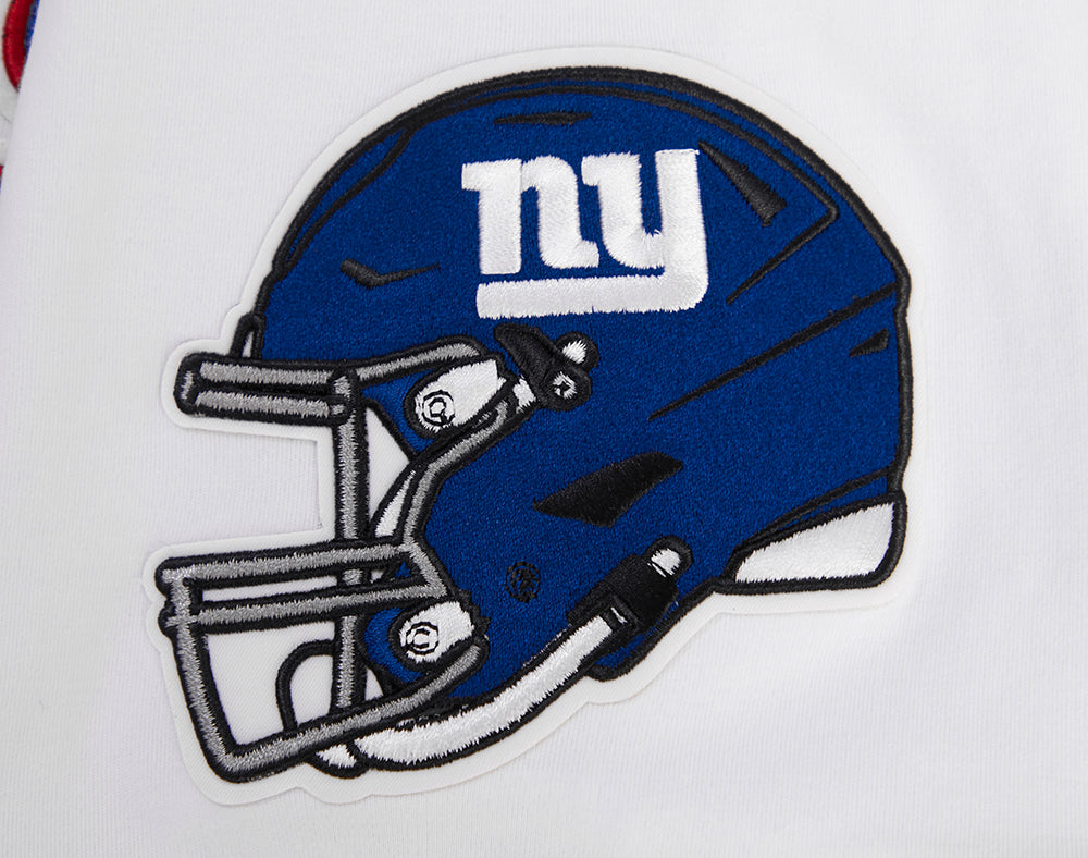 NFL NEW YORK GIANTS CLASSIC CHENILLE T-SHIRT POUR HOMME (BLANC)